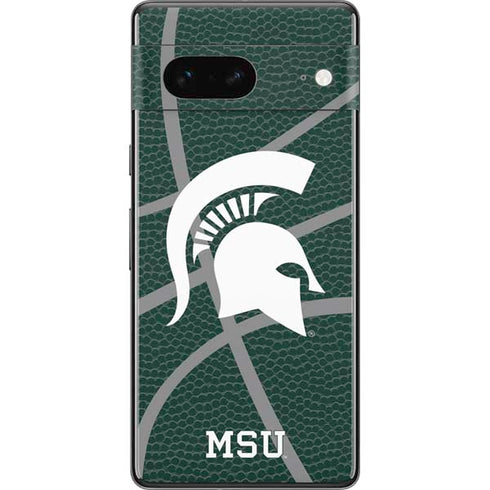 Michigan State University Green Basketball Pixel Skins